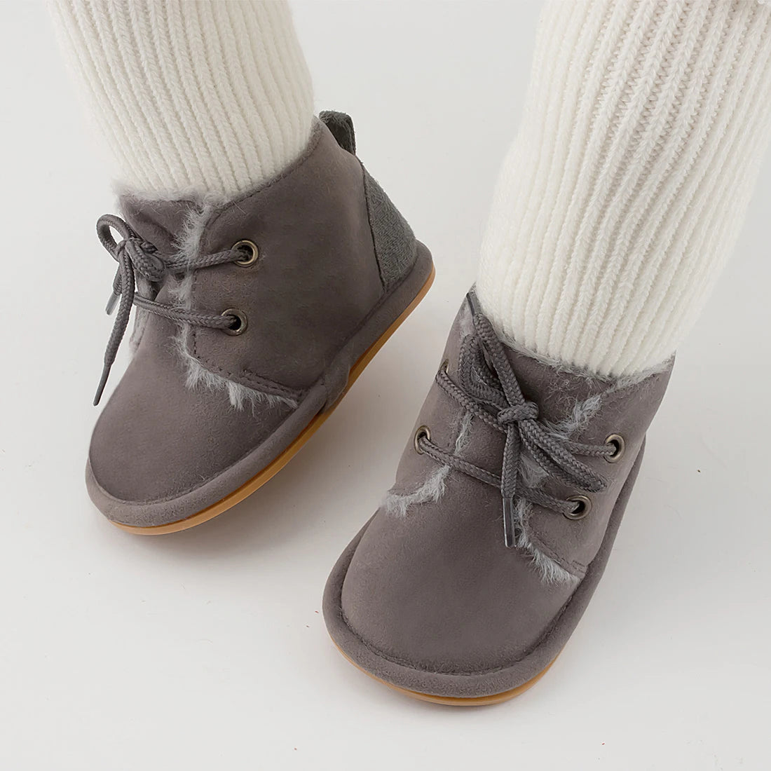 KIDSUN Winter Baby Snow Booties Warm Infant Boy Girl Toddler Shoes Rubber Sole Anti-slip Soft Newborn First Walkers Crib Shoes