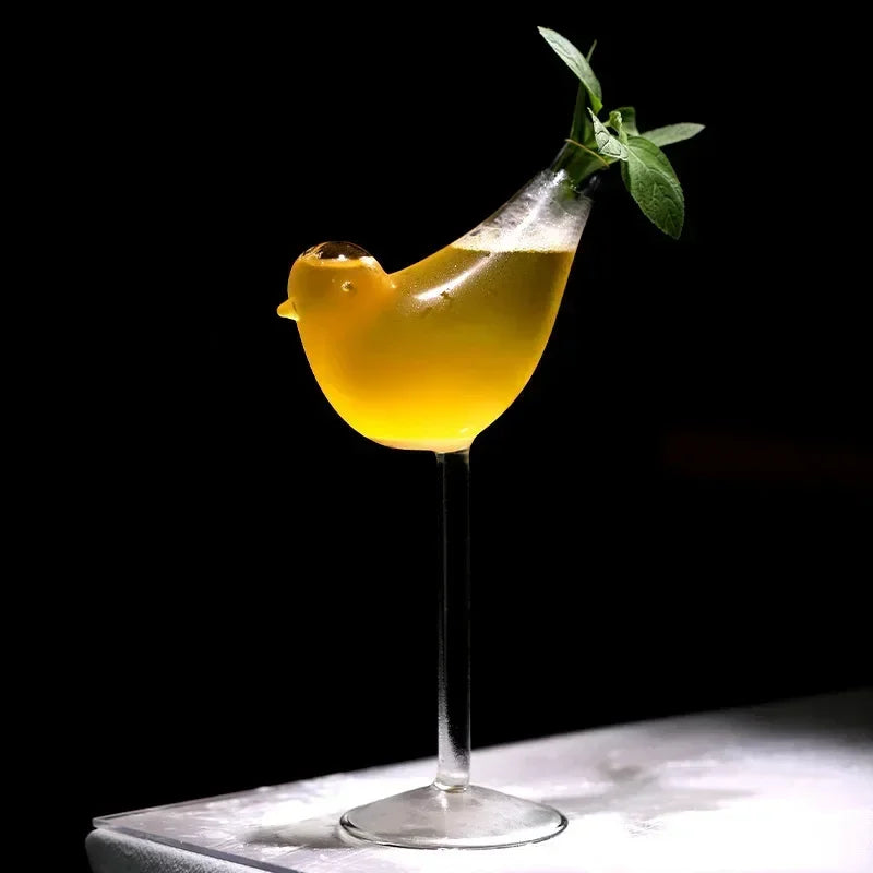 Creative Cocktail Personalized Glass Pufferfish Octopus Tall Cup Bar Swan Bird Wine Glass Wedding Party Birthday Gift