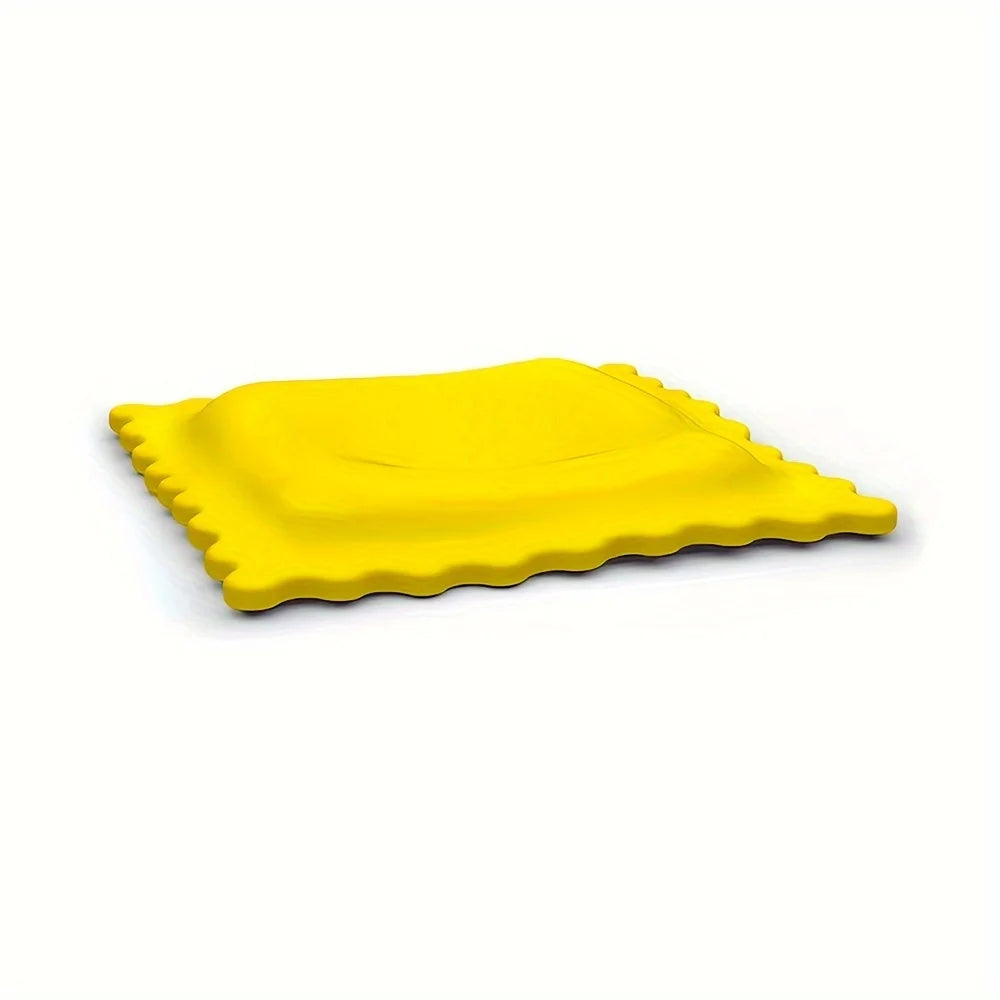 1pc Cartoon Biscuit-Shaped Soup Spoon Rest - Heat Insulating and Anti-Scalding Silicone Mat for Kitchen Gadgets