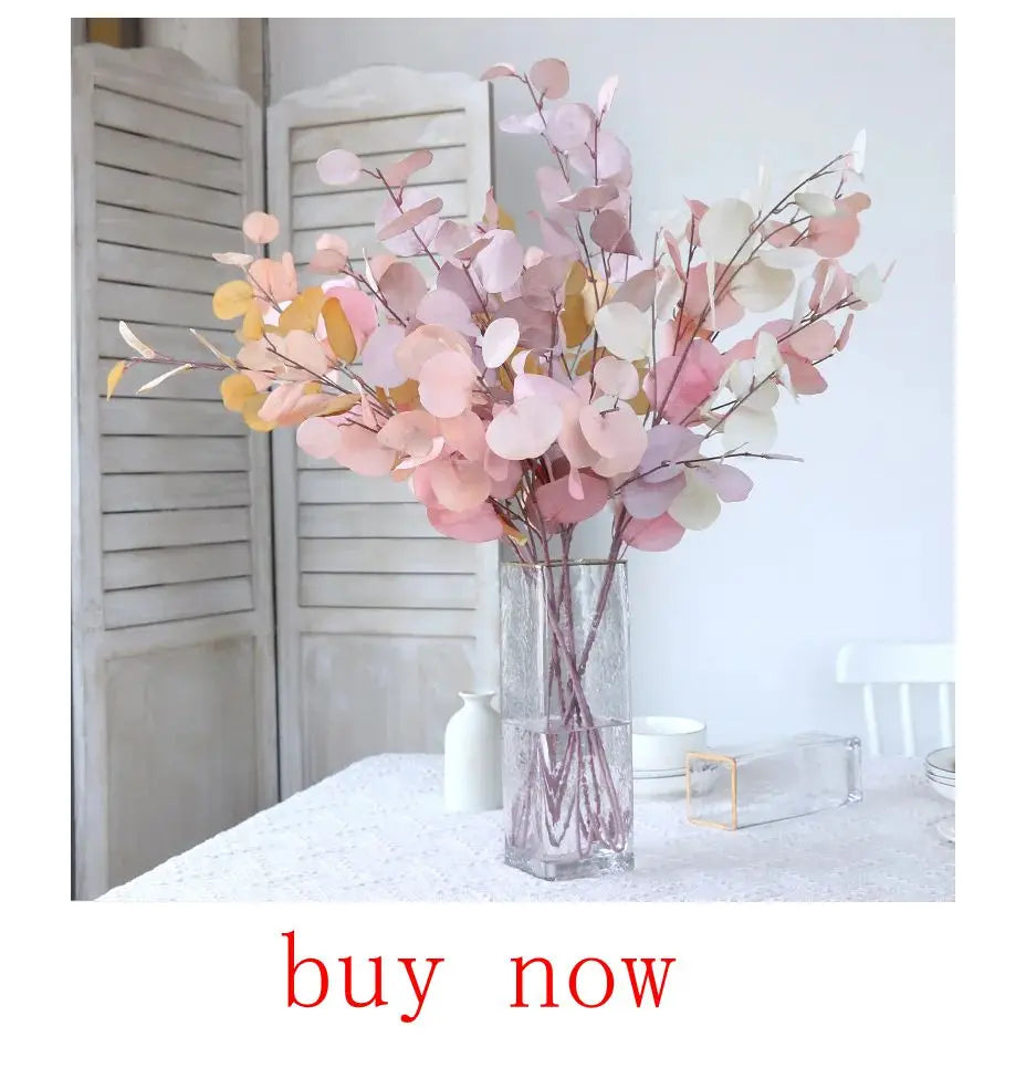 1PC Artificial Flowers Cheap New Year's Decoration Wedding Garden Peony Arch Christmas Home Fake Silk Rose Hydrangeas Vase for