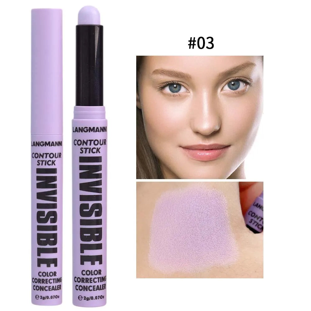 6 Colors Concealer Stick Face Primer Base Makeup Covering Facial Blemishes Contour Cosmetics Red Green Concealer Cream Stick