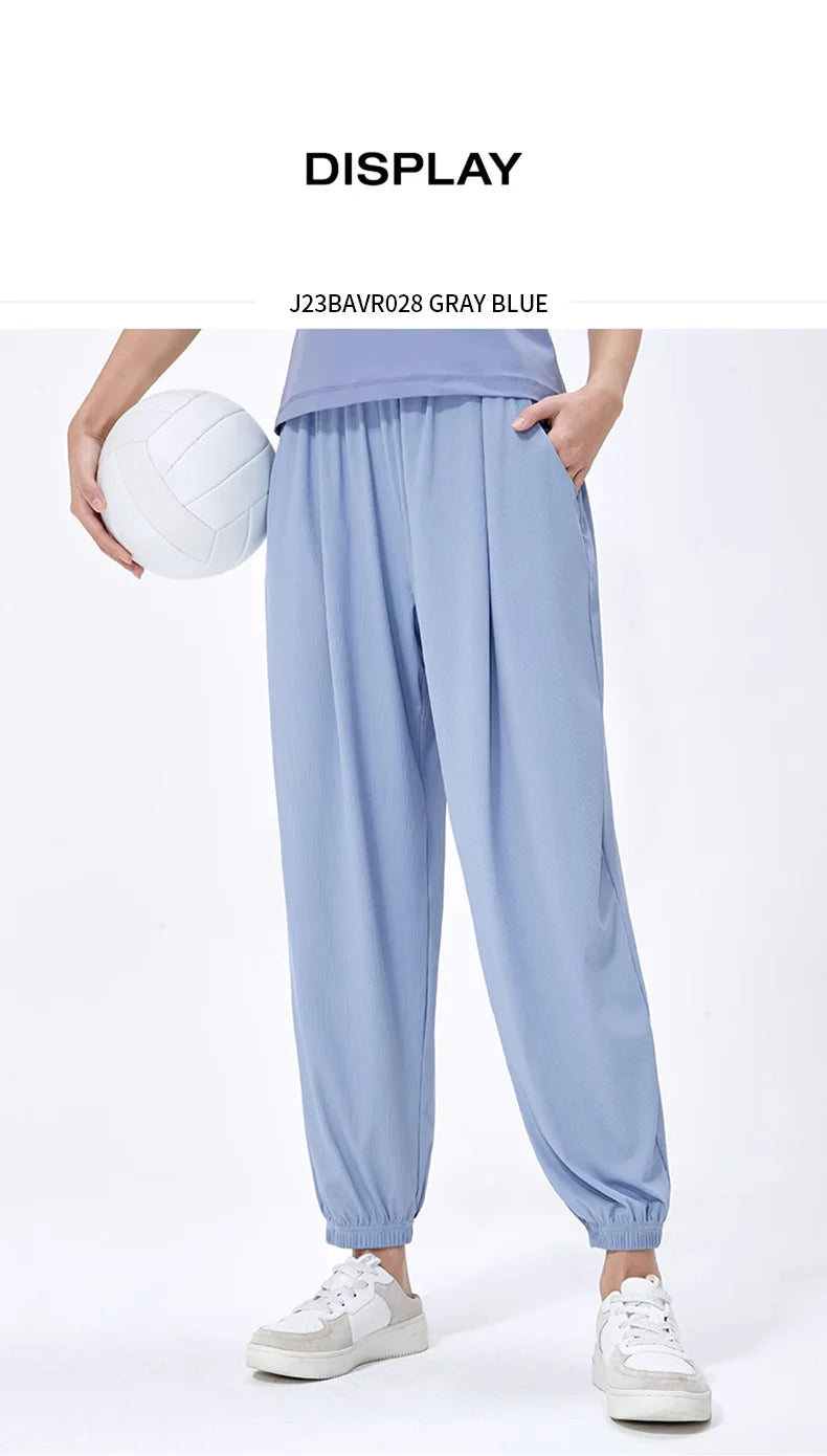 GOLDEN CAMEL Outdoor Hiking Pants Sun Protection Sport Running Trousers Quick-dry Thin Ice Feeling Pant for Women 2023 Summer Ne