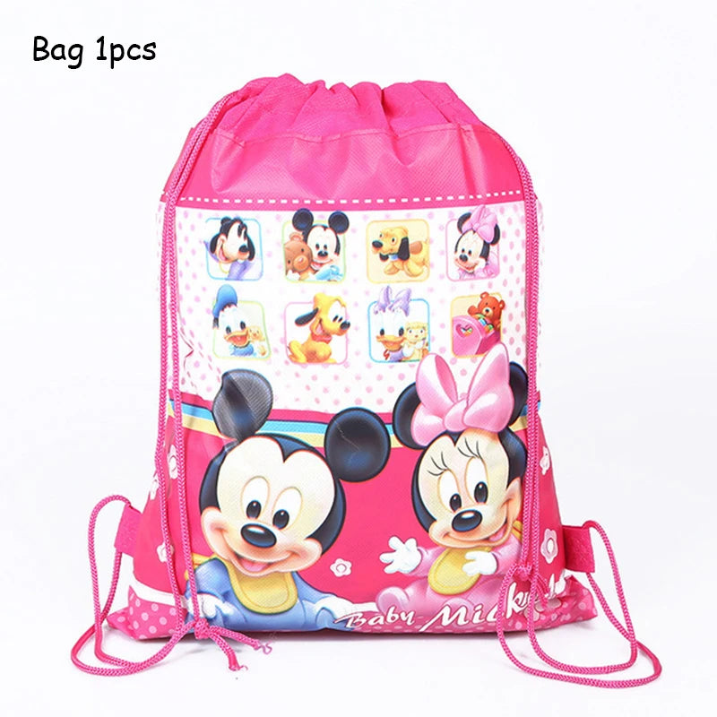 Minnie Mouse Birthday Party Decorate Girls Disposable Tableware Balloon Cups Plates Tablecloth Balloon Baby Shower Party Supply