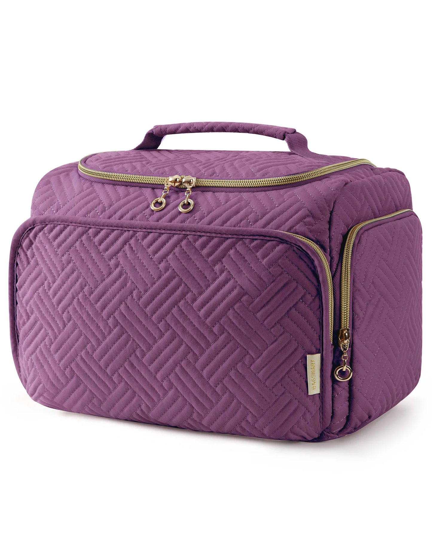 BAGSMART Cosmetic Bag for Make UP Cases Large Capacity Makeup Organizer With Handle Waterproof Travel Toiletry Storage