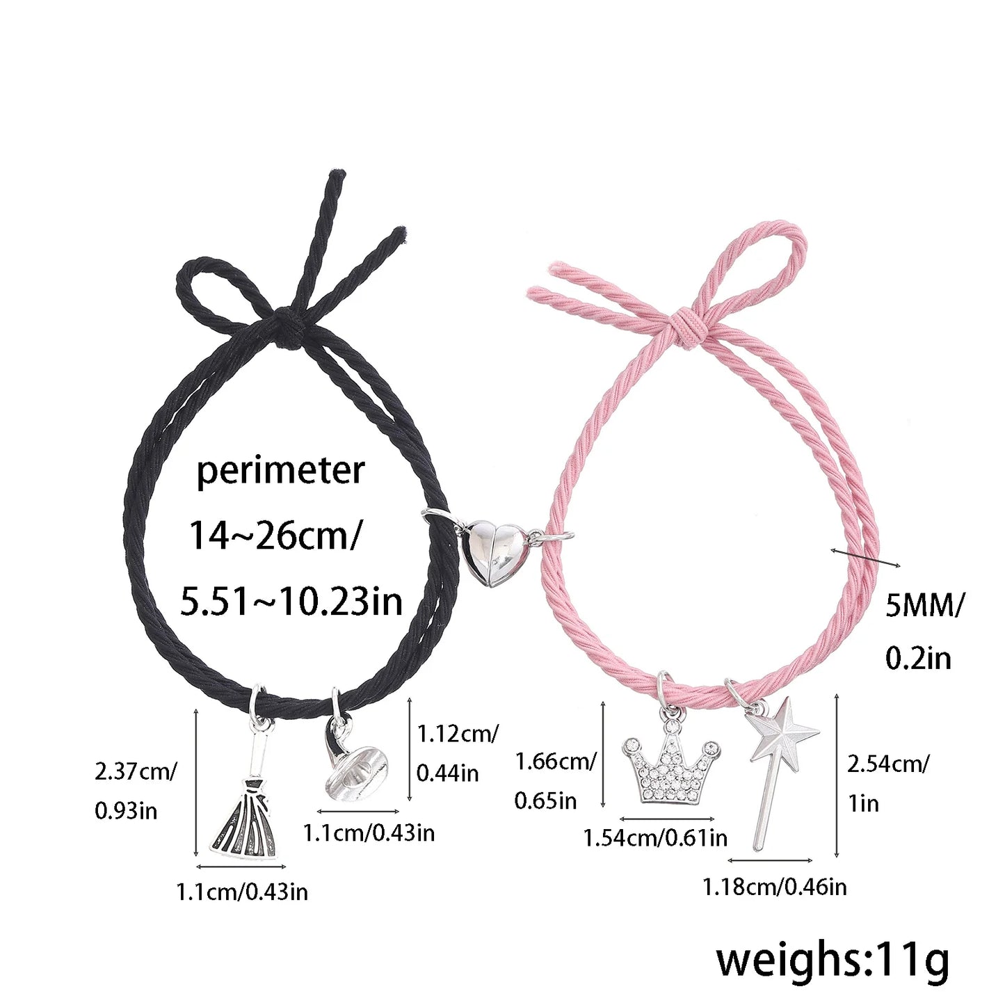 Wicked the musical Charm Necklace For Women Men Magic Wand Witch Hat Pendant Matching Couples Valentine's Day Gifts Jewelry