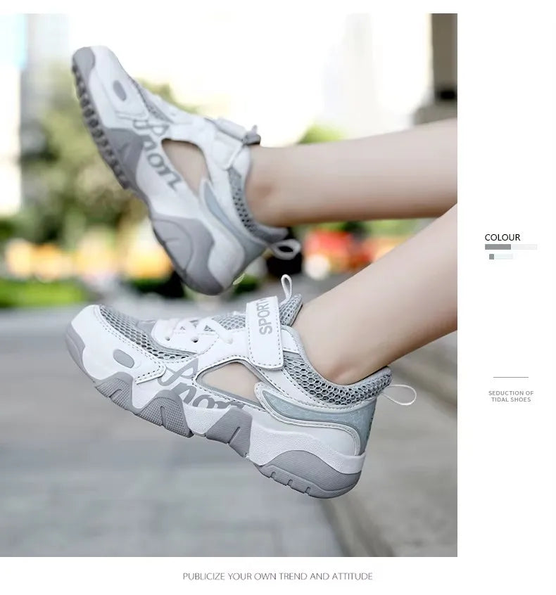 Kids Summer Shoes Kids Sandals Breathable Boys Sandals Soft Children's Shoes Outdoor Protecting Toes Beach Sandal Water Shoes