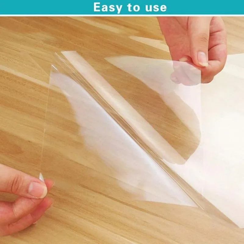 Oil Proof Wall Stickers Plastic Transparent Waterproof Heat-resistant Self Adhesive Film Wall Paper for Kitchen Home Decoration