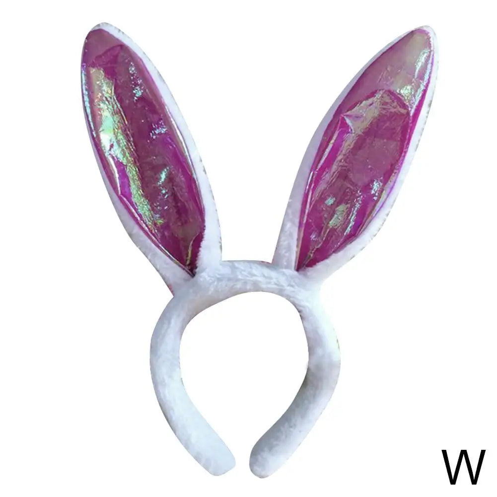 Cute Easter Bunny Ears Headband Women's Plush Lugs Hare Ears Hairband Girl Rabbit Ears Headwear Cosplay Costume Hair Accessories