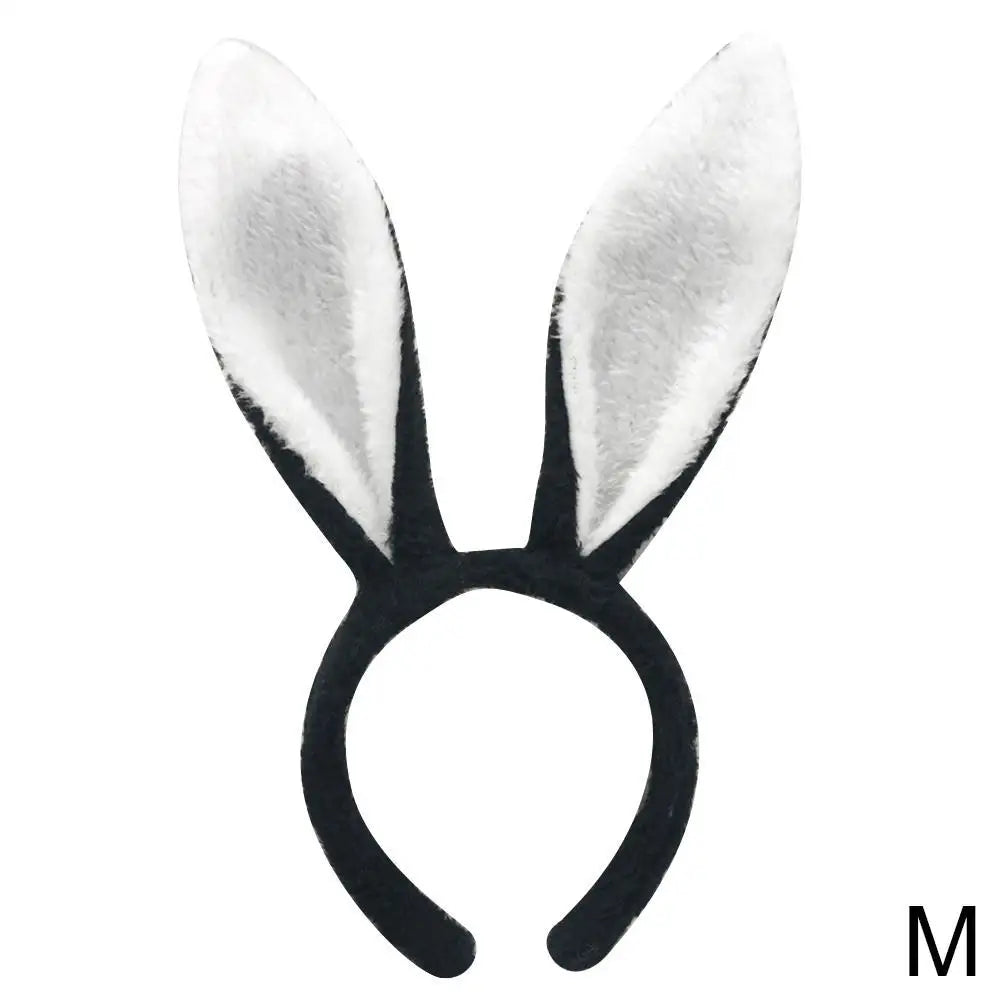 Cute Easter Bunny Ears Headband Women's Plush Lugs Hare Ears Hairband Girl Rabbit Ears Headwear Cosplay Costume Hair Accessories
