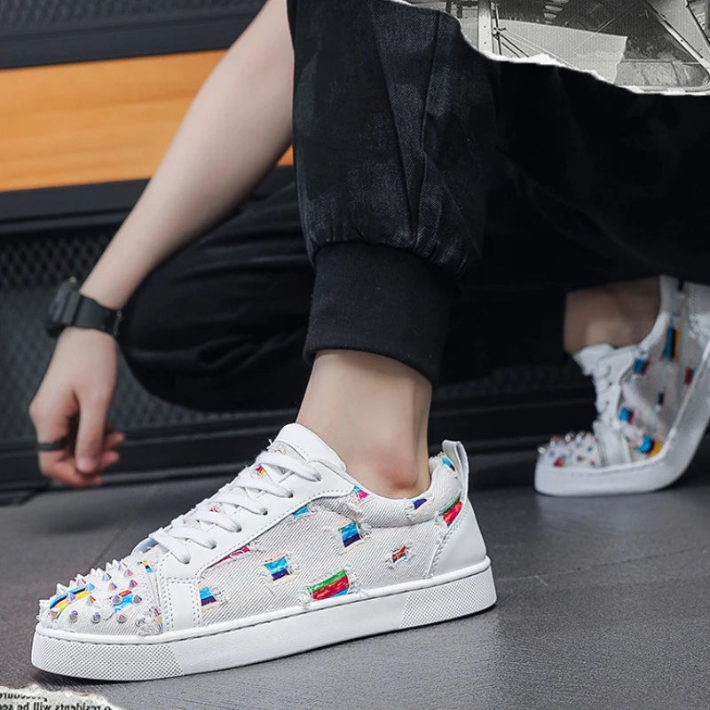 High Quality Mens Sneakers Non-slip Men Casual Shoes Fashion Outdoor Walking Shoe Designer Platform Shoes Lace-up Mens Shoes