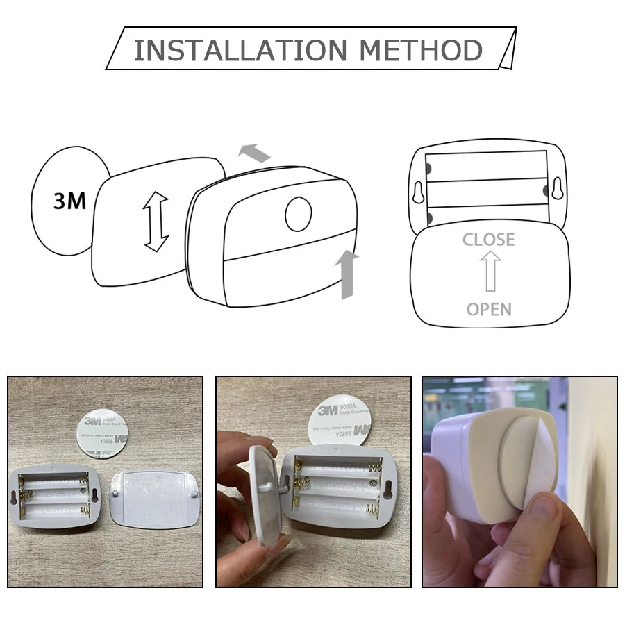 Mini LED Night Lamp Motion Sensor Light Indoor AAA Battery Powered Bedroom Wall Staircase Closet Aisle Body Induction Lamp