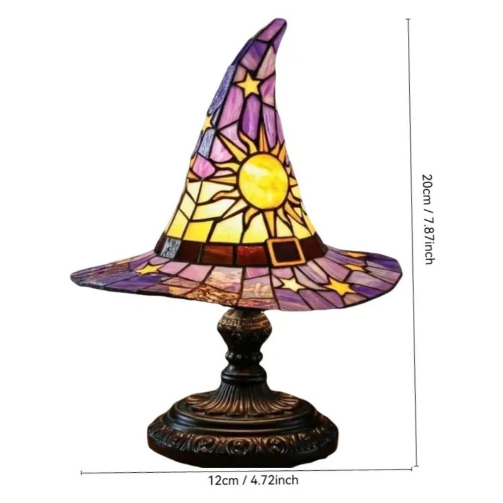 New Durable Stained Glass Cat Lamp Cats Stained Resin 3D Cute Tabletop Retro High Quality Pet Led Table Light Home Bedroom