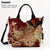 [Fashion Satchel] Retro Style Wo 'S Embroidered Satchel Bag | Fashion Double Handle Purse with Removable Strap