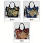 [Fashion Satchel] Retro Style Wo 'S Embroidered Satchel Bag | Fashion Double Handle Purse with Removable Strap