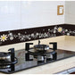 3D Wall Sticker PVC Self-Adhesive Waterproof Removable Flowers Wallpaper Border Kitchen Bathroom Kicking Line Home Decor Sticker