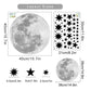 Cartoon Moon Gold Stars Wall Sticker Vinyls Nursery Kids Wall Decals Childrens Room Wallpaper Posters Interior Home Decoration