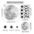 Cartoon Moon Gold Stars Wall Sticker Vinyls Nursery Kids Wall Decals Childrens Room Wallpaper Posters Interior Home Decoration