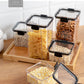 Food Storage Containers Kitchen Storage Organization Kitchen Storage Box Ducts jars  for Kitchen PET Food container Box Lid