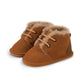 KIDSUN Winter Baby Snow Booties Warm Infant Boy Girl Toddler Shoes Rubber Sole Anti-slip Soft Newborn First Walkers Crib Shoes