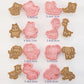 8Pcs/Set Animal Dinosaur Biscuit Mold Giraffe Koala Hippo Shape Cookie Cutter Stamp Fondant Cake Decoraiton Tools Suagrcraft
