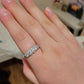 New Women's 925 Sterling Silver Wedding Ring Band Bling Zircon Stone Bridal Promise S925 Rings Anniversary Ring Trendy Jewelry