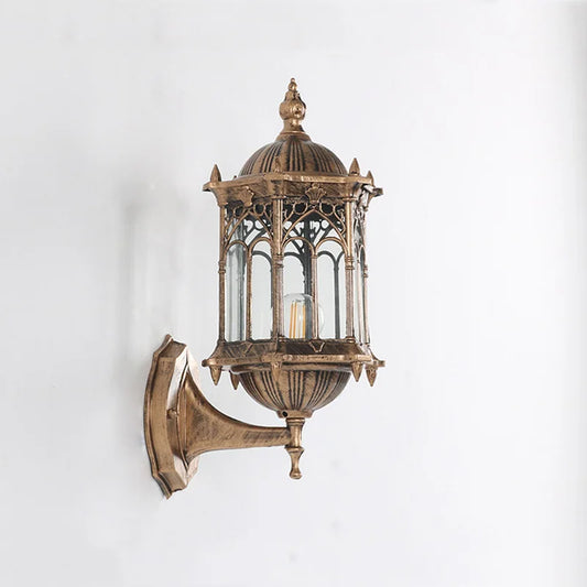 Retro Outdoor Waterproof Antirust E27 Wall Lamp Garden Gateway Sconce Courtyard Corridor Villa Bra Residential Balcony Lights