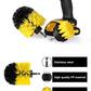 UNTIOR Electric Drill Brush Attachment Set Power Scrubber Brush Car Polisher Kitchen Bathroom Cleaning Kit Toilet Cleaning Tools