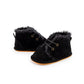 KIDSUN Winter Baby Snow Booties Warm Infant Boy Girl Toddler Shoes Rubber Sole Anti-slip Soft Newborn First Walkers Crib Shoes
