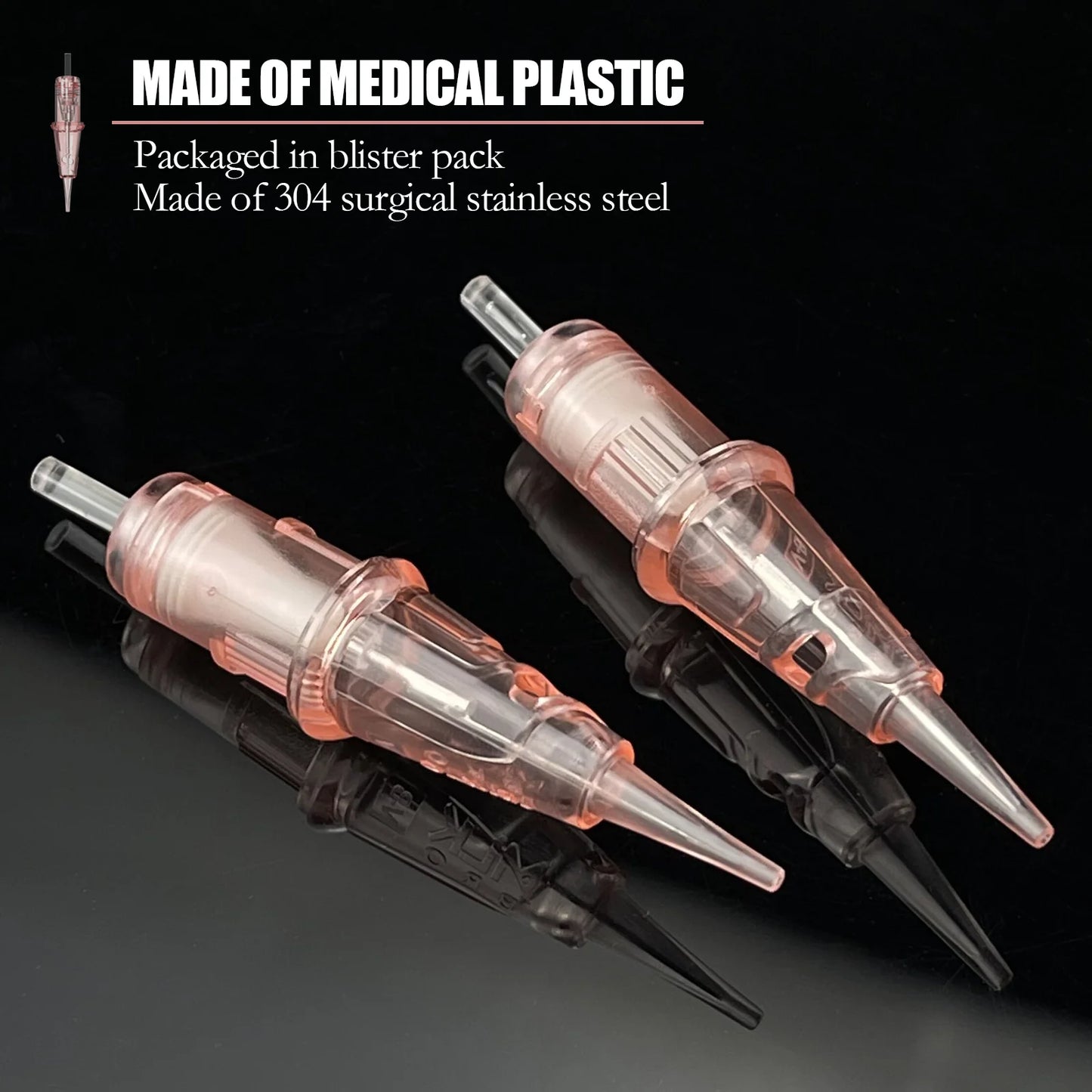 Popu Pinki Disposable Sterilized Cartridge Tattoo Needles Suit for Make-up Eyebrows Eyeliner Lips Tattoo Needles 20pcs/Lot