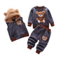 2024 Spring New Kids Clothing Sets Children Long Sleeve Suits Baby Girls Bow Sweatshirt+Pants 2Pcs Toddler Versatile Outfits