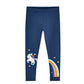 Girls Leggings 100% Cotton Girl's Trousers Fille Girls Pants Skinny Print Cartoon Pattern Kids Children Leggings Trousers KF083