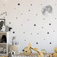 Cartoon Moon Gold Stars Wall Sticker Vinyls Nursery Kids Wall Decals Childrens Room Wallpaper Posters Interior Home Decoration