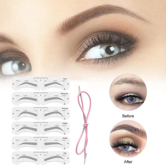 Reusable Eyebrow Mold with Elastic Band Multifunctional DIY Eyebrow Makeup Tool Suitable for Beginner Makeup Tools & Accessories