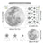 Cartoon Moon Gold Stars Wall Sticker Vinyls Nursery Kids Wall Decals Childrens Room Wallpaper Posters Interior Home Decoration