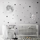 Cartoon Moon Gold Stars Wall Sticker Vinyls Nursery Kids Wall Decals Childrens Room Wallpaper Posters Interior Home Decoration