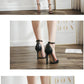 Sexy Rivet Thin Heels Women's Sandals with Breathable Ankle Straps for Party High Heels Sandal
