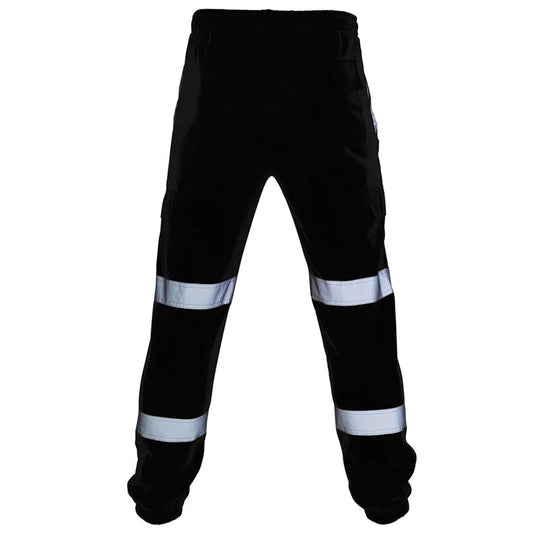 Men'S Reflective Overalls Multi-Pocket Training Sports Trousers Men Road Work High Visibility Overalls Casual Work Casual Pants