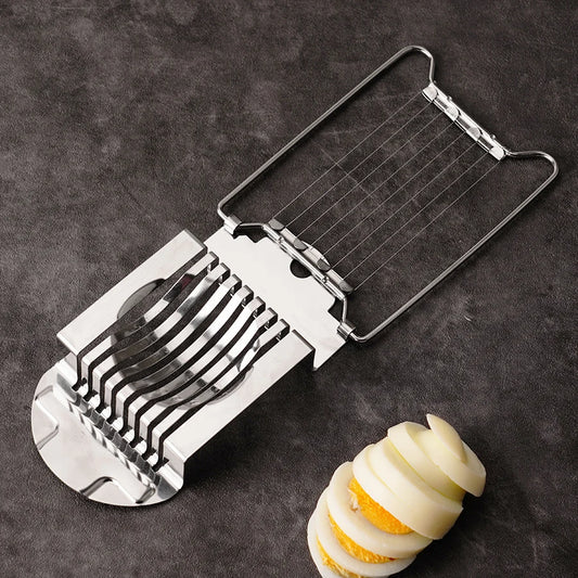 1PC household stainless steel egg slicer egg slicer multifunctional quick slicing egg ham split cutter sharp kitchen gadgets