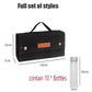 Portable Camping Seasoning Spices Bottle Tableware Leather Storage Bag Portable Kit For BBQ Picnic Kitchen