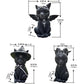 Black Cat Statue Mysterious Cute Cat Witch Cat Figurine Witches Decor Desk Ornament Hand-Painted Sculpture for Halloween 1PC
