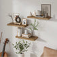 Wooden Floating Wall Shelf Art Storage Rack Rustic Wood Shelves For Wall Storage Wall Hanging Shelf Bedroom Home Decorations 1PC