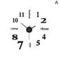 3D Luminous Wall Clock Frameless Acrylic DIY Digital Clock Wall Stickers Mute Clock for Living Room Bedroom Office Wall Decor