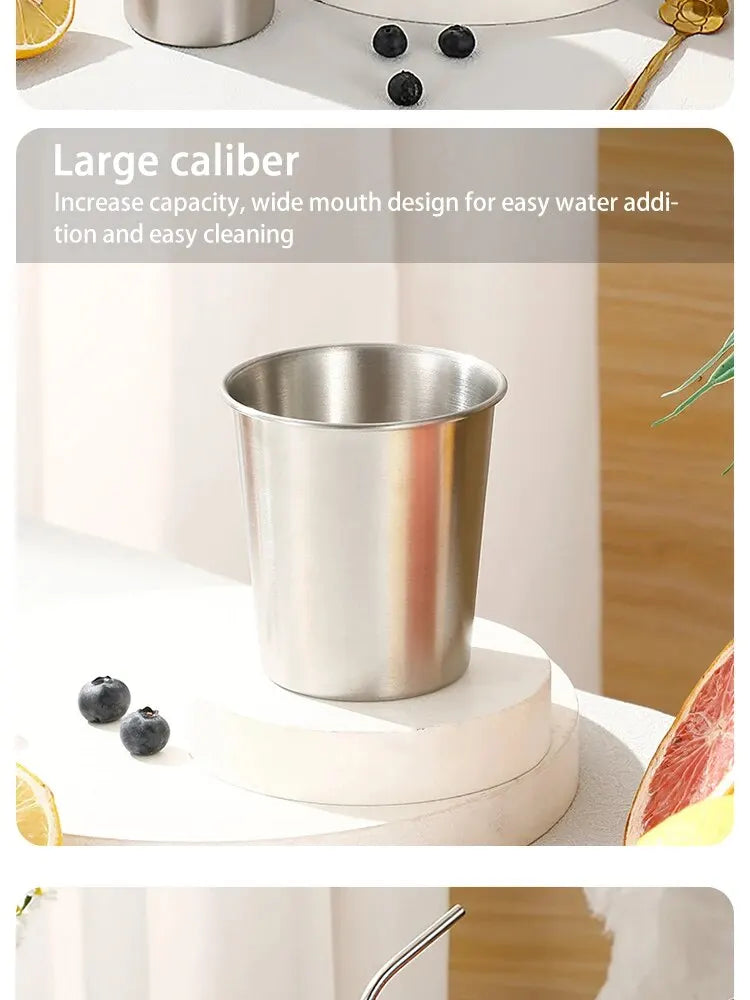 Single-layer Stainless Steel Outdoor Camping Beer Cups Large-capacity Water Cups Curling Cups Milk Tea Coffee Cups