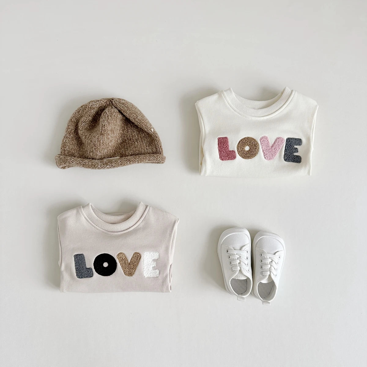 Baby Autumn Clothes 2025 Newborn Infant Baby Boy Girl Romper Cute LOVE Embroidery Soft Cotton Jumpsuit Spring Baby Clothes