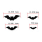 16pcs Halloween 3D Black Bat Wall Stickers Removable Halloween DIY Wall Decal Halloween Party Decoration Horror Bats Stickers
