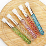20 Pcs Crystal Eyelash Cleaning Brush Lashes Shampoo Brush Eyelash Extension Peel Off Blackhead Remover Makeup Tools Supplies