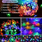 Solar String Lights Cherry Blossom LED Garland Lights Outdoor Solar Garden Patio Decor Lights Christmas Wedding Party Decoration