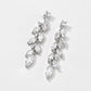 ZAKOL 2023 New Shiny Marquise Leaf Zircon Bridal Earrings AAA Cubic Zirconia Charming Design Drop Earring for Women Wedding