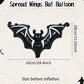 Halloween black bat foil balloons Halloween party supplies bat theme hanging bat decoration horror element atmosphere decoration