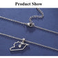 Cazador Stainless Steel Jewelry Geography Necklace Syria Map Heart Pendant Chain Necklace for Women Mother Gift Wholesale